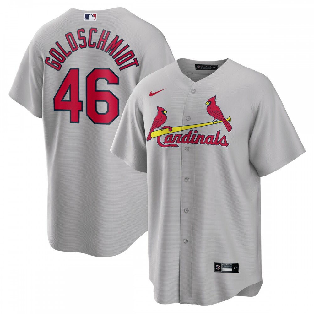 Paul Goldschmidt St. Louis Cardinals Road Replica Player Name Jersey - Gray-Pro Kit Vault | Brand New 26/27 Sports Jerseys